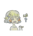 お花ほっぺの女の子（個別スタンプ：16）
