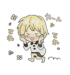 お花ほっぺの女の子（個別スタンプ：19）