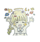 お花ほっぺの女の子（個別スタンプ：20）