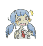 お花ほっぺの女の子（個別スタンプ：22）