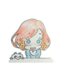お花ほっぺの女の子（個別スタンプ：25）