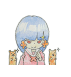 お花ほっぺの女の子（個別スタンプ：26）