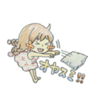 お花ほっぺの女の子（個別スタンプ：30）