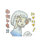 お花ほっぺの女の子（個別スタンプ：31）
