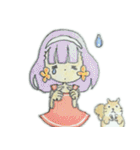 お花ほっぺの女の子（個別スタンプ：33）