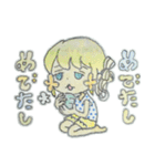 お花ほっぺの女の子（個別スタンプ：35）