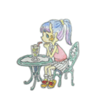 お花ほっぺの女の子（個別スタンプ：36）