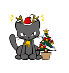 仲良し猫3匹(クリスマス＆お正月編)（個別スタンプ：3）