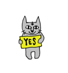 かわいくない猫ですが（個別スタンプ：17）