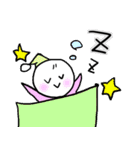 子守り白ねこと赤ちゃん（個別スタンプ：6）