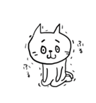 子守り白ねこと赤ちゃん（個別スタンプ：19）