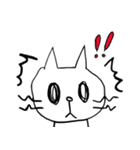 子守り白ねこと赤ちゃん（個別スタンプ：21）