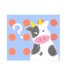 動物と海の生物と女の子（個別スタンプ：1）