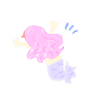 動物と海の生物と女の子（個別スタンプ：36）