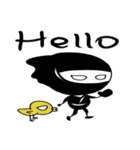 かわいい忍者くん (英語)（個別スタンプ：1）