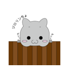 灰ネコさん（個別スタンプ：18）