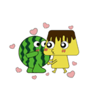 pudding＆watermelon（個別スタンプ：40）