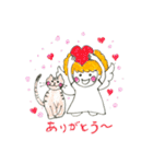 天使とねこ（個別スタンプ：23）