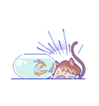 The cat and his friends（個別スタンプ：10）