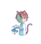 The cat and his friends（個別スタンプ：13）