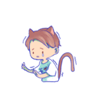 The cat and his friends（個別スタンプ：16）