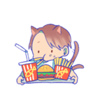 The cat and his friends（個別スタンプ：21）