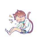 The cat and his friends（個別スタンプ：34）