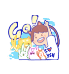 The cat and his friends（個別スタンプ：40）