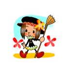 マホちゃんクロちゃん（個別スタンプ：1）
