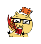 Chuchu ( little yellow pig )（個別スタンプ：3）