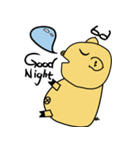 Chuchu ( little yellow pig )（個別スタンプ：12）