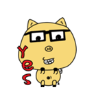 Chuchu ( little yellow pig )（個別スタンプ：24）
