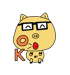 Chuchu ( little yellow pig )（個別スタンプ：26）