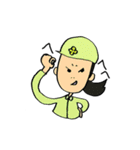 現場で働くおかあさん（個別スタンプ：11）