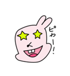百面相うさぎもち（個別スタンプ：24）