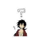 めんどくさいけど返答する男子（個別スタンプ：1）