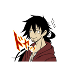 めんどくさいけど返答する男子（個別スタンプ：17）