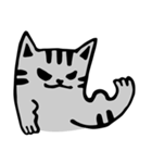 Handsome gray meow（個別スタンプ：36）