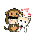 DuDu with the dog Clown（個別スタンプ：40）