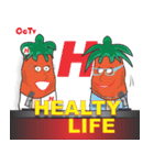 Carrot and Cucumber TV Anchor（個別スタンプ：15）