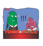 Carrot and Cucumber TV Anchor（個別スタンプ：27）