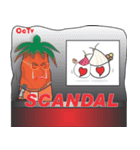 Carrot and Cucumber TV Anchor（個別スタンプ：30）