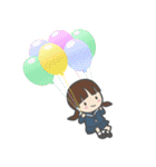 復活祭のなをみちゃんとにーなちゃん（個別スタンプ：36）