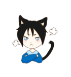 Cat girl Yu ＆ Cat boy Black（個別スタンプ：7）