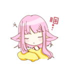 Cat girl Yu ＆ Cat boy Black（個別スタンプ：9）