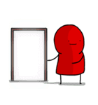 Red and not many Friends（個別スタンプ：9）