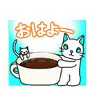 かぶり物のネコ×ねこ（個別スタンプ：1）