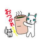 かぶり物のネコ×ねこ（個別スタンプ：3）