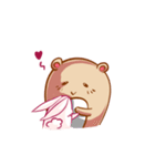 The kind bear and the sulky bunny(EN)（個別スタンプ：29）