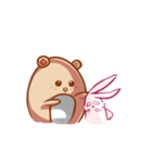 The kind bear and the sulky bunny(EN)（個別スタンプ：30）